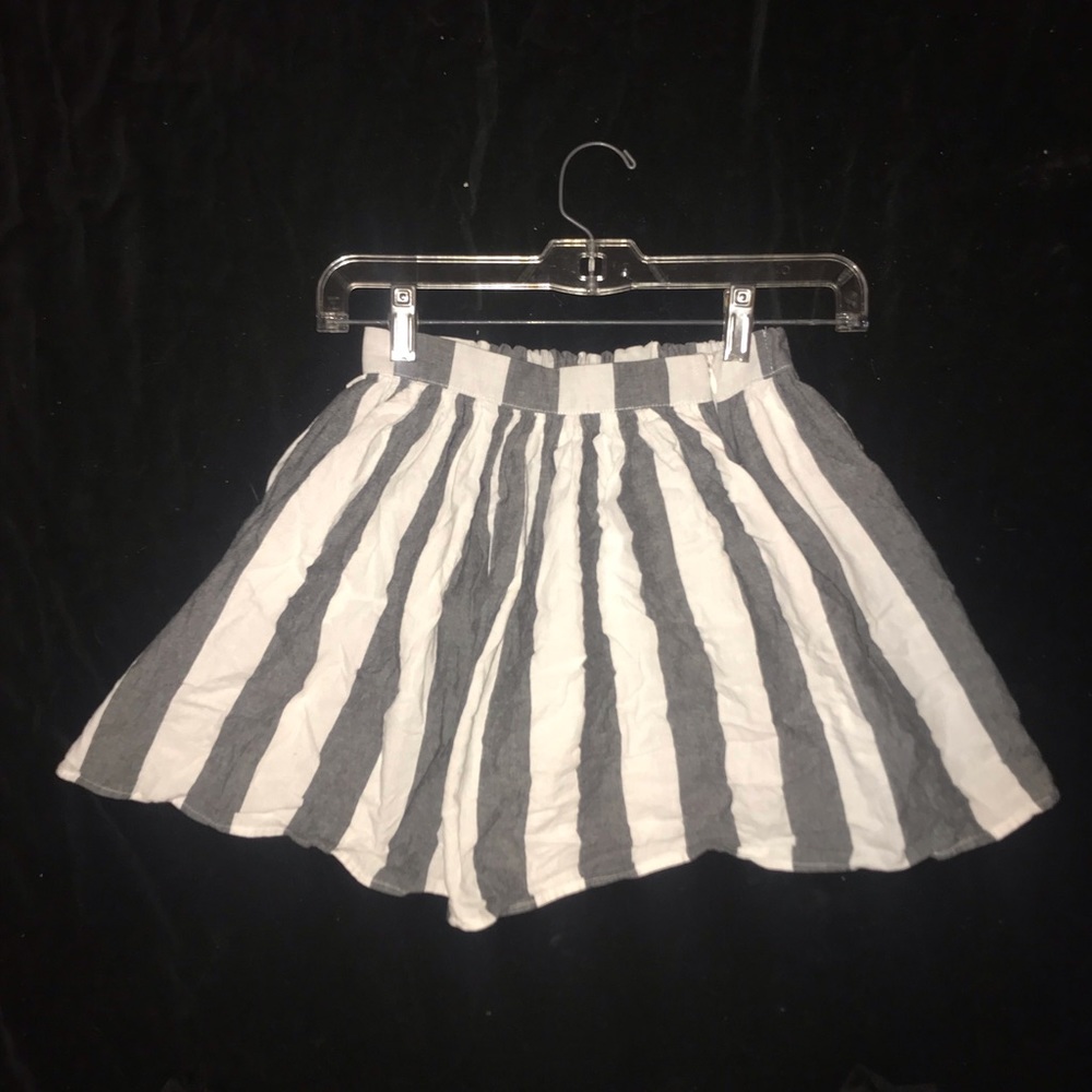 Vintage Striped High Waisted Skirt